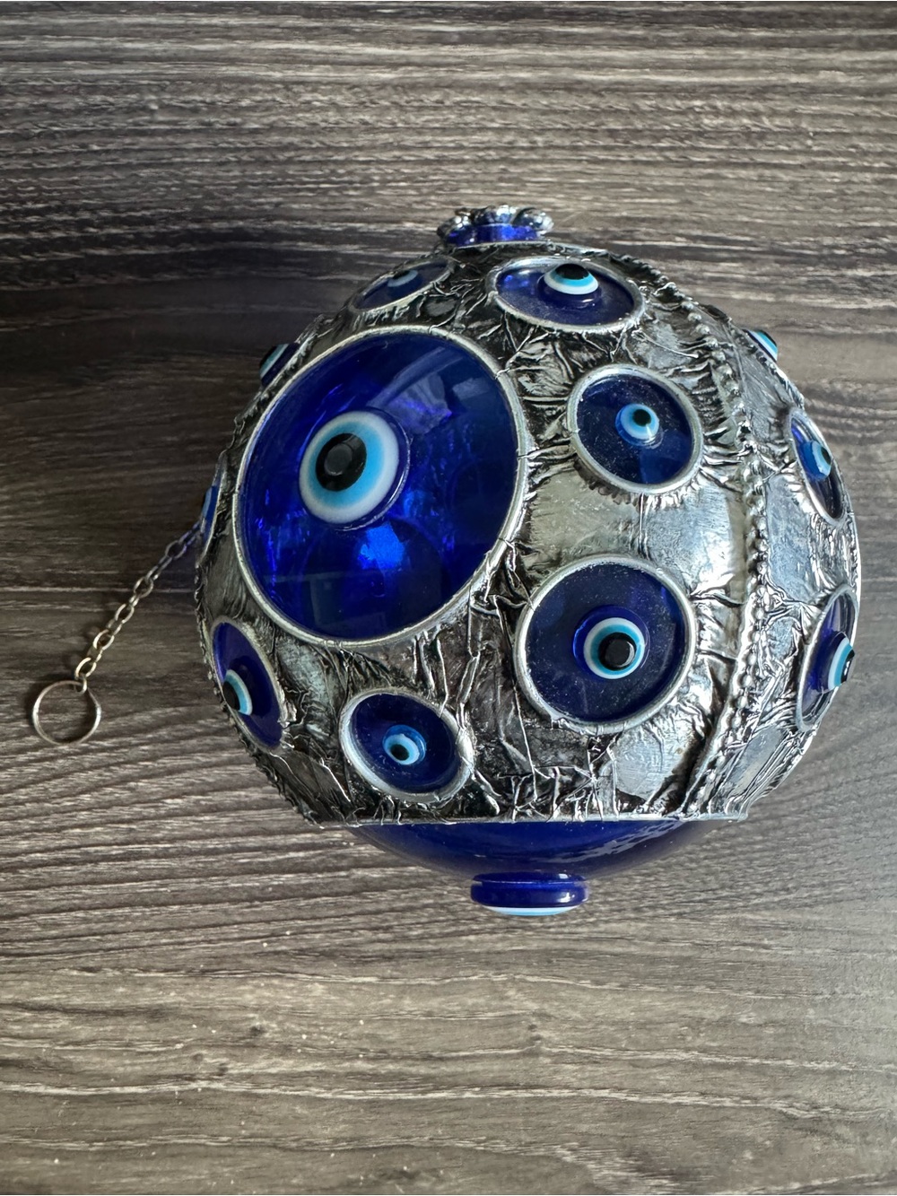 Turkish Blue Evil Eye Witch Ball (Nazar Amulet) large size 15 inches around